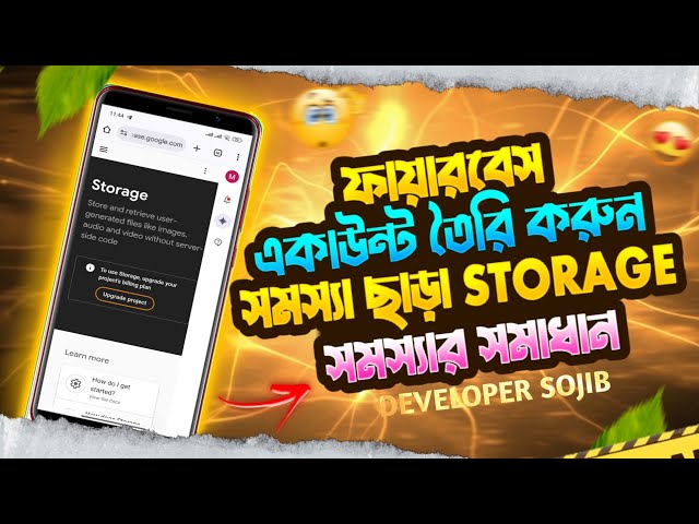 How To Create Firebase Account Full Tutorial Step By Step | Firebase Storage Problem Fixed