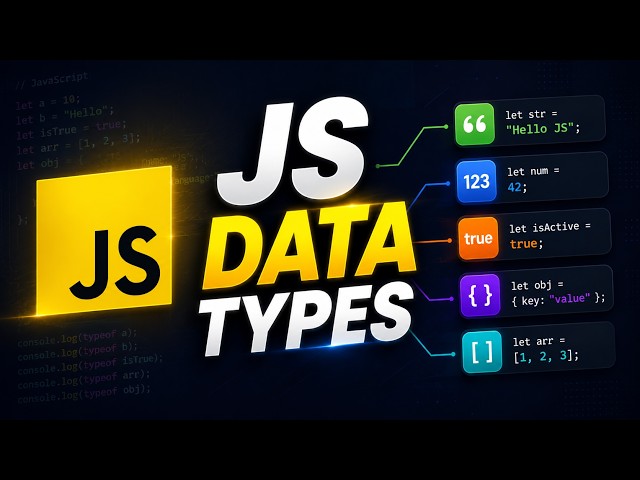 JavaScript Data Types Explained | Primitive & Non-Primitive Data Types in JS