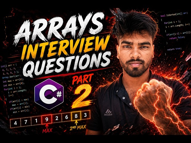 Top 2 C# Array Interview Questions 🚀 | Most Asked Coding Problems