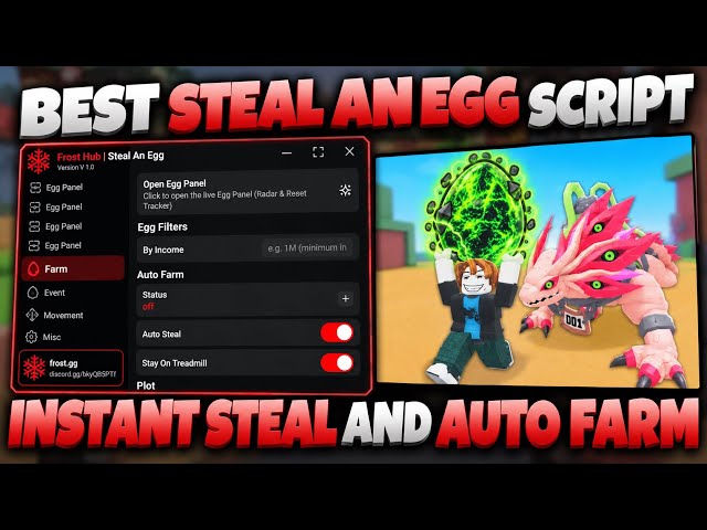 🔥 BEST STEAL AN EGG SCRIPT | INSTANT STEAL + AUTO FARM!