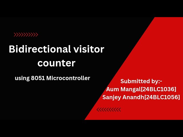 Bidirectional visitor counter