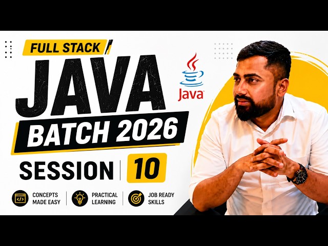 Full Stack Java — Class 10: Control Statements | IT Shaala Batch 2026