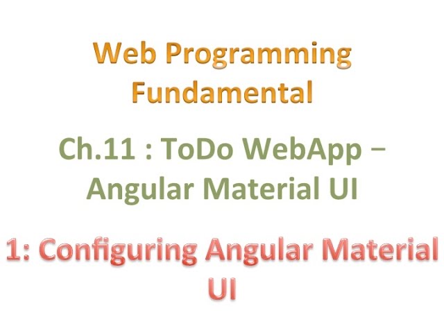 #webapp #web_programming #angular #striversity c11s01 - ToDo Webapp - Angular Material UI (updated)