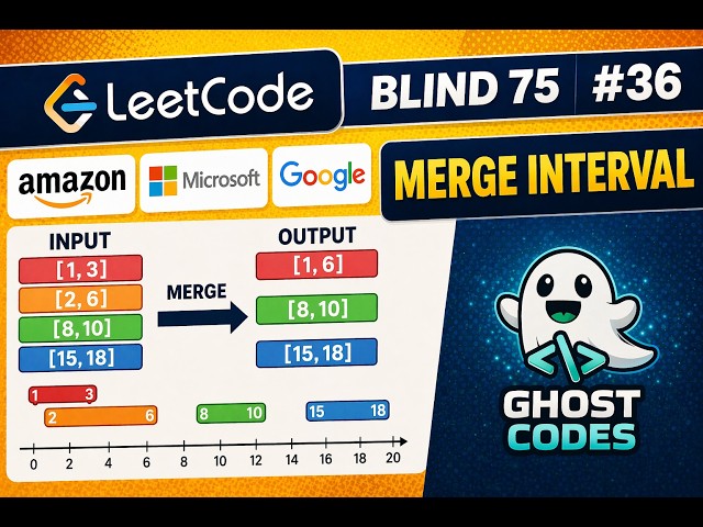 Merge Intervals in less than 9 Minutes | Blind 75 LeetCode #36 Explained Simply