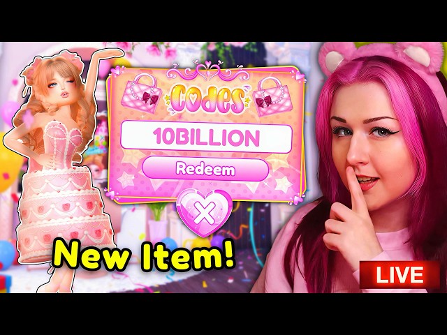 [10 BILLION PARTY🎂] SHOWING All SECRET Codes & More In The NEW UPDATE | ROBLOX Dress to Impress