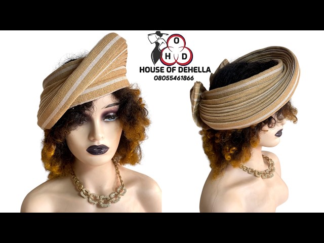 Aso-oke Senegalese Zara HeadBand Hat. #diy #houseofdehella #zara #hat