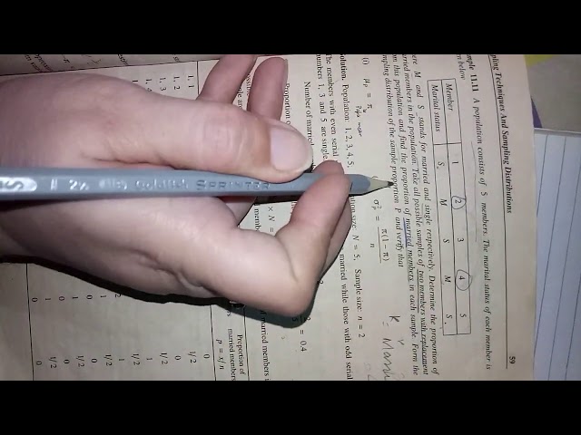 Chapter 11. Sampling dist of p,  and example 11.11