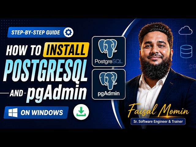 How to Install PostgreSQL and pgAdmin on Windows | 2026 | Hindi | Urdu