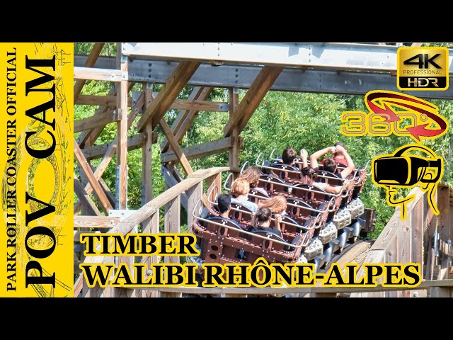 Timber - 360° - On Ride / POV CAM - Walibi Rhône Alpes