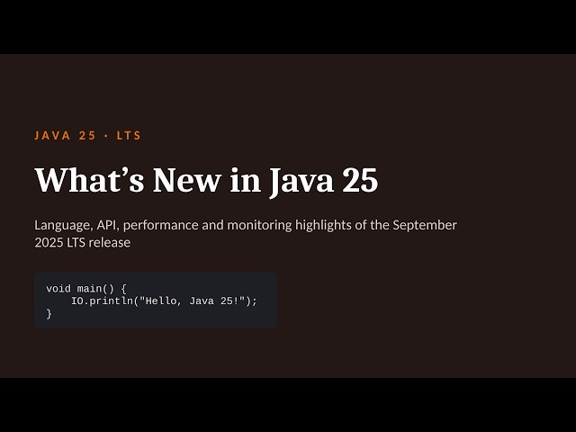 Java 25 New Features Explained in 3 Minutes | LTS Release