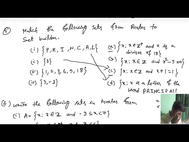 Problems of set 