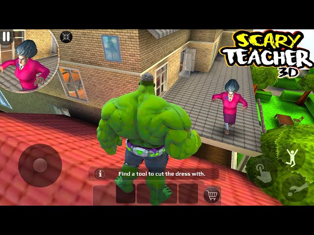 Scary Teacher 3D Secret Chapter Update Playing as Hero Hulk and Prank Miss T game definition hindi