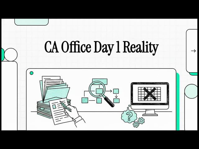 CA Office Day 1 Reality | GST Bill Entry in Excel for Beginners | Real Office Training 2026