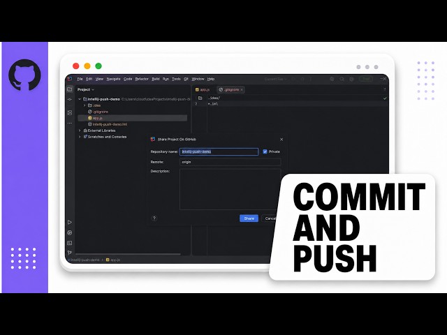 How to Push Code to GitHub from IntelliJ (2026 JetBrains Demonstration)