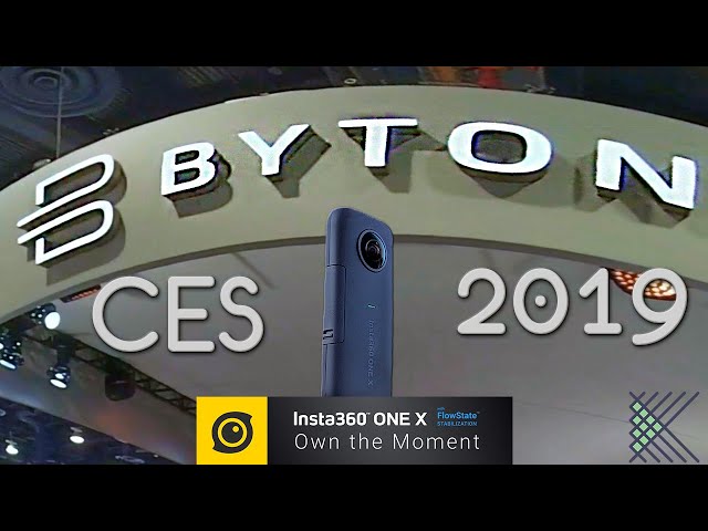 BYTON at #CES2019 Google Maps Style Walkthrough with the Insta360 One X