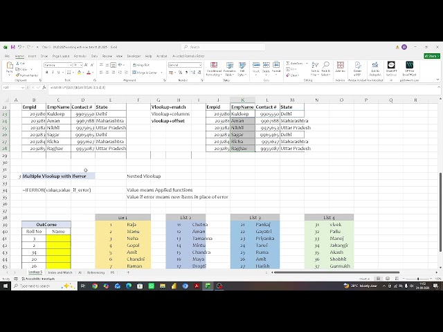 Excel VLOOKUP + IFERROR Formula Tutorial | Beginner to Advanced
