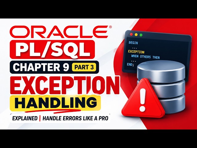 Oracle PL/SQL Chapter 9 | Exception Handling Explained | Handle Errors Like a Pro