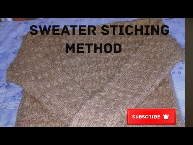 Sweater Stiching method easy language ||Beginners can learn how to stich.