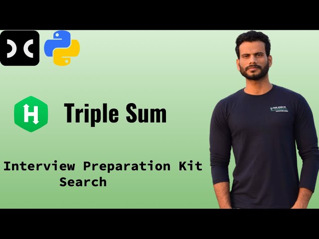 Triple Sum | HackerRank | Interview Preparation Kit