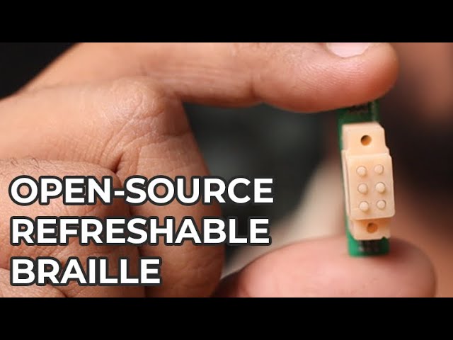 Electromechanical Refreshable Braille Module : HackadayPrize 2023