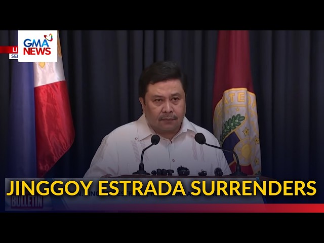 FULL - Sen. Jinggoy, sumuko sa kasong plunder, graft; hindi raw magtatago sa Senado | GMA News