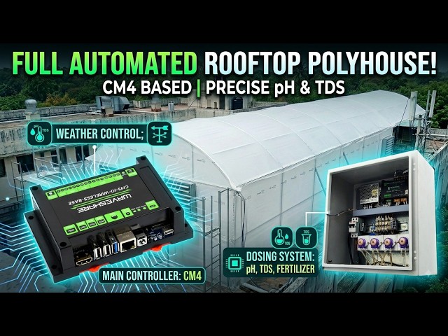 🌱 Smart Hydroponic Polyhouse Automation | 🤖 Raspberry Pi + Modbus RS485 | 💧 pH & TDS Control