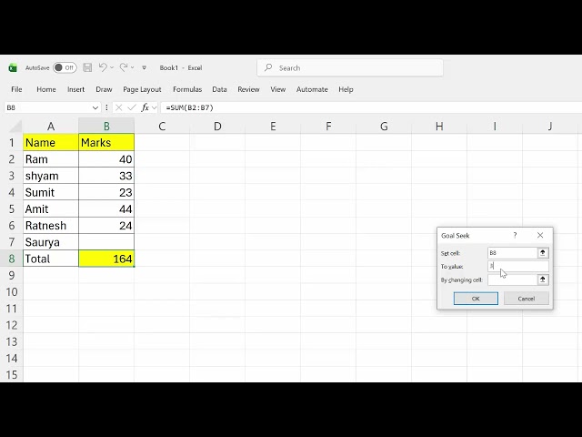 how to use goal seek option in Microsoft Excel 365@COMPUTEREXCELSOLUTION #excel #microsoftexcel