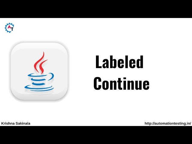 Labeled Continue Statement in Java | Java Tutorial For Beginners | Java Continue Statement |Continue