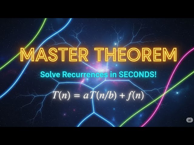 Understanding the Master Theorem(Design And Analysis of Algorithms) #dsa  #computer #algorithm