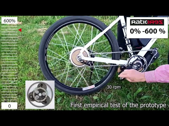 RatioZero prototype: world's first geared CVT in a bicycle