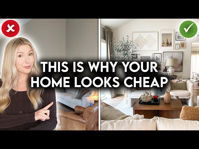 10 COMMON INTERIOR DESIGN MISTAKES + HOW TO FIX THEM!