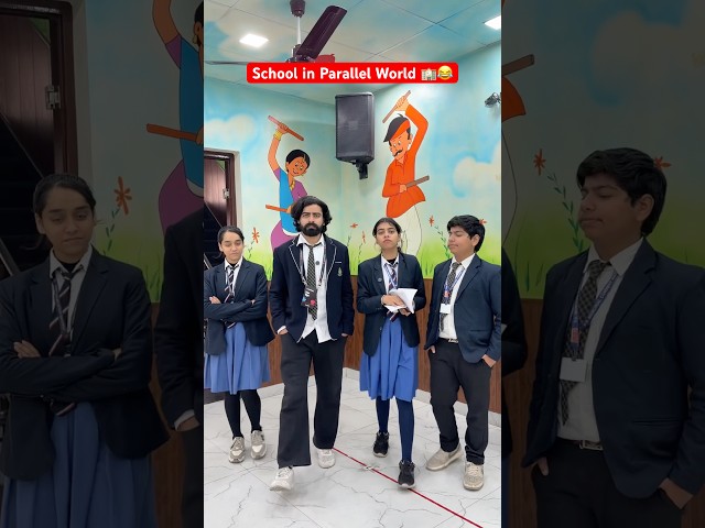 School in Parallel World 🏫😂 #shorts #ytshorts #teratrigun #paralleluniverse