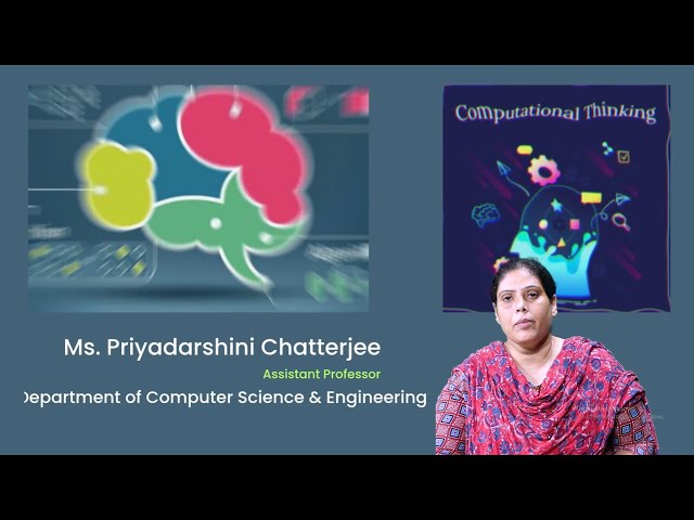 Introduction to Computational Thinking Programming by Ms. Priyadarshini Chatterjee