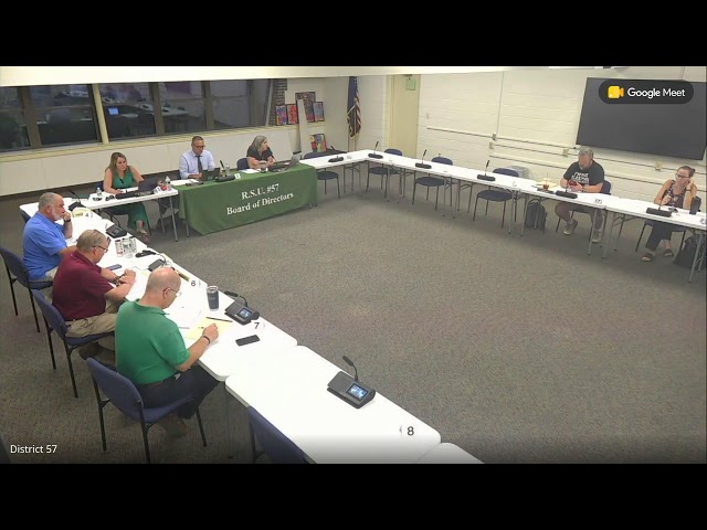 August 25 Finance Committee Meeting