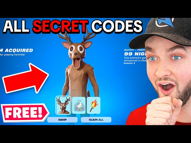 All SECRET CODES in Fortnite Season 4! (Free Rewards)