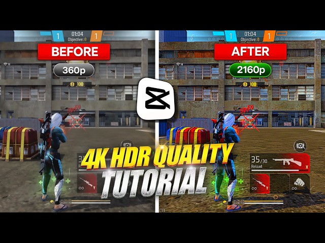 Free Fire 4K HDR Quality Tutorial 🔥 | How To Increase Free Fire Video Quality