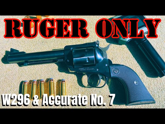 Ruger Only 45 Colt : Two Powder Load Test (5.5” Blackhawk)