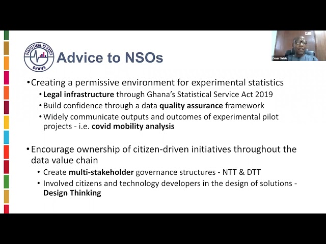 World Data Forum Session on Citizen Science, Featuring Omar Seidu, Ghana Statistical Service