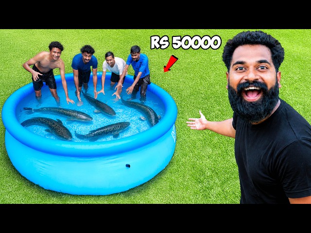 Fish Hunting Challenge | Who Catches More Fish Wins RS 50000| M4 Tech |