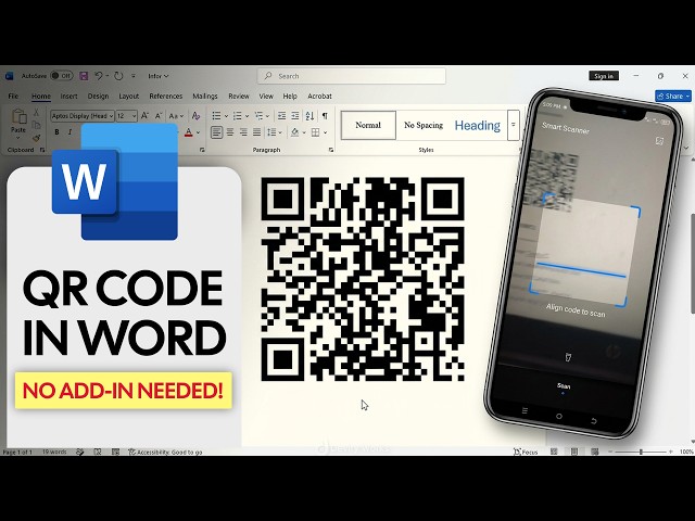 Generate QR Codes in Microsoft Word (No Add-in Needed!)