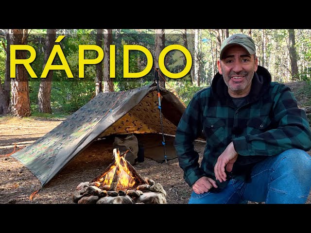 3-Minute Tarp Shelter: My Quick Guyline System