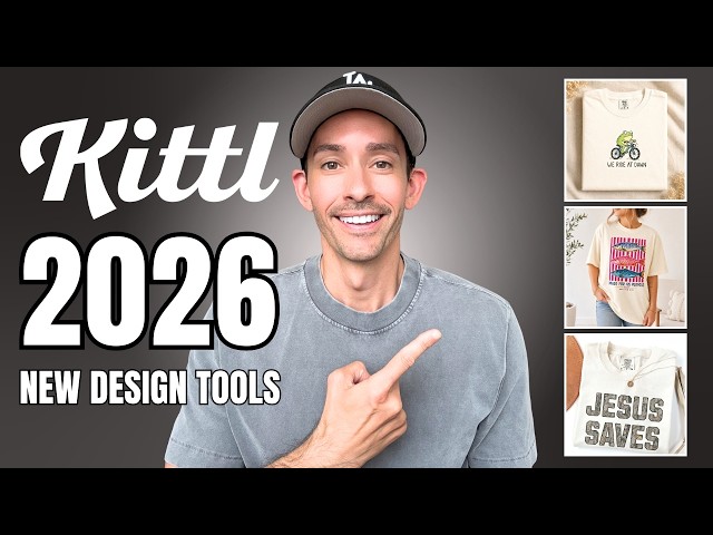 Stop Wasting Hours on T-Shirt Design (Use These NEW Kittl Tools Instead)
