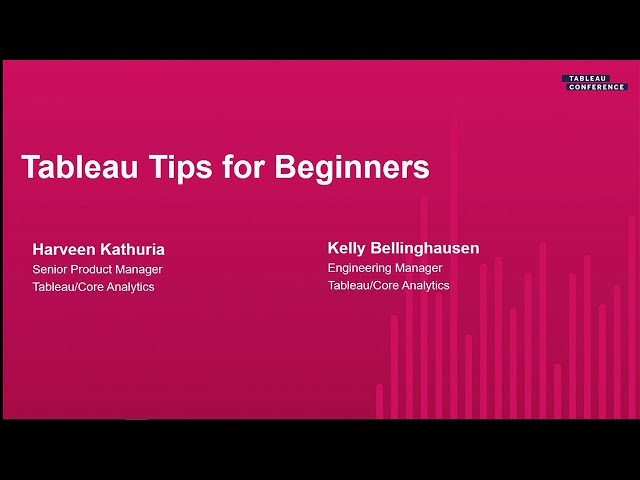 Tableau Tips for Beginners