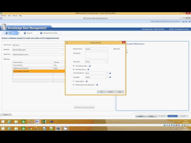 SQL Data Quality Services 03 Knowledge Base Create Customers