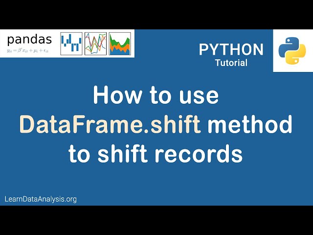 Pandas Tutorial | How to shift rows or indexes using shift method