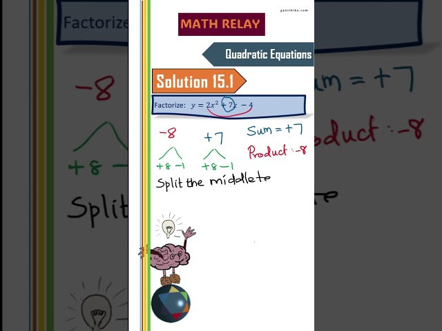 DAY 107 MATHRELAY challenge; Solution to yesterday's problem! Topic: Quadratic Equations