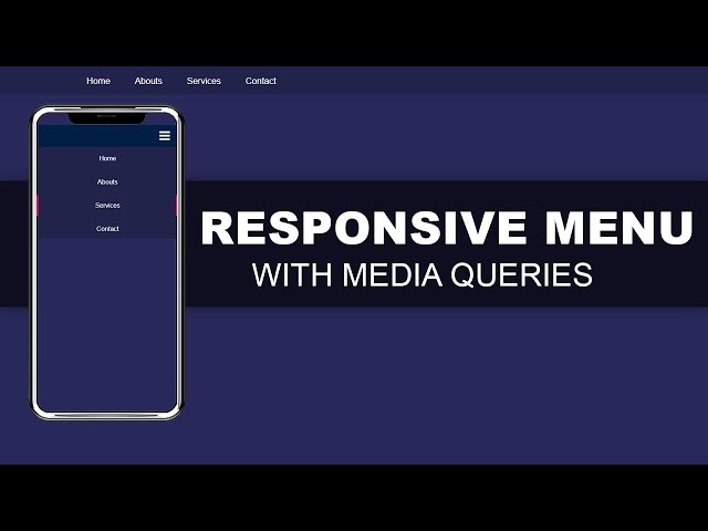 Responsive Navigation Bar With HTML CSS and JavaScript | Responsive Menu | Elkick