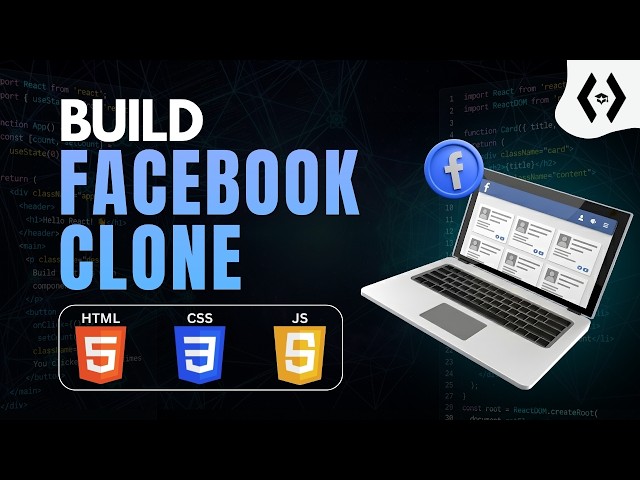 Facebook Clone Website Tutorial 2025   Build Facebook Clone with HTML, CSS & JavaScript