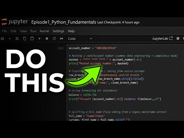 🚀 Python for Data Engineers | Episode 1: Python Fundamentals | FREE Live Session