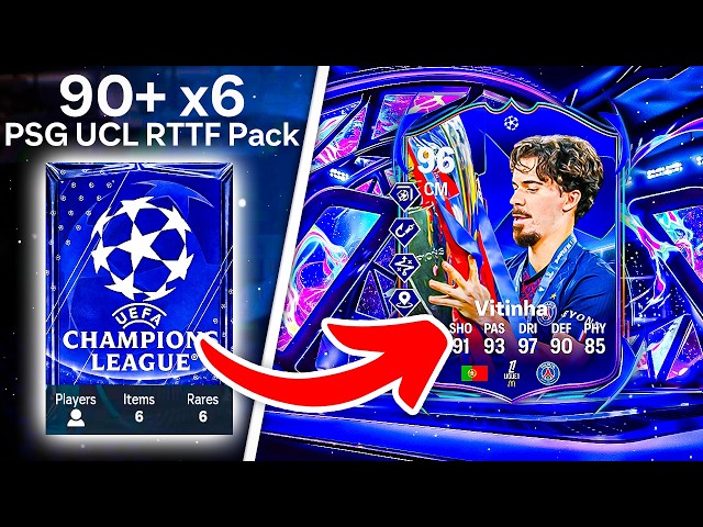 90+ x6 CHAMPIONS LEAGUE RTTF PACKS! 😱 FC 26 Ultimate Team